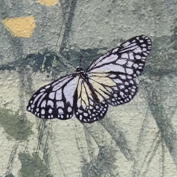 Schmetterling, am Sonnenblumenhaus