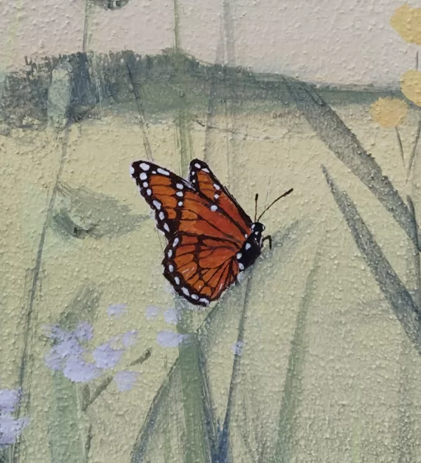 Schmetterling, am Sonnenblumenhaus